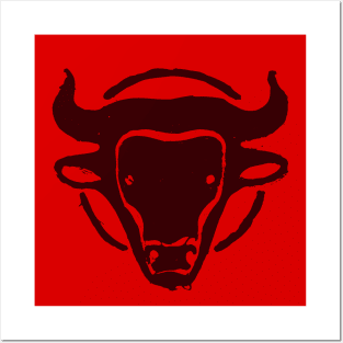 Stylized head of the Minotaur Posters and Art